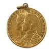 1911 Elect Cocoa King George V & Queen Mary Coronation Gilt Medallion
