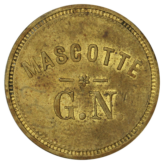 BR #627 St. Henri, QC, Mascotte G.N. 5-cent Trade Token Extra Fine (EF40)