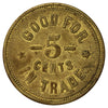 BR #627 St. Henri, QC, Mascotte G.N. 5-cent Trade Token Extra Fine (EF40)
