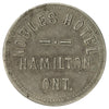 BR #776 Hamilton, ON, Nobles Hotel 5-cent Trade Token Extra Fine (EF40)