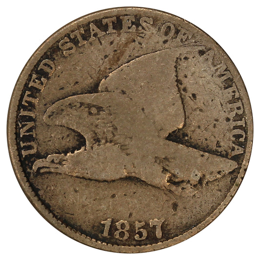 1857 USA Cent Very Good (VG8) (Impaired)
