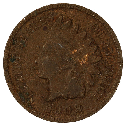 1908 S USA Cent Fine (F12) (Impaired)