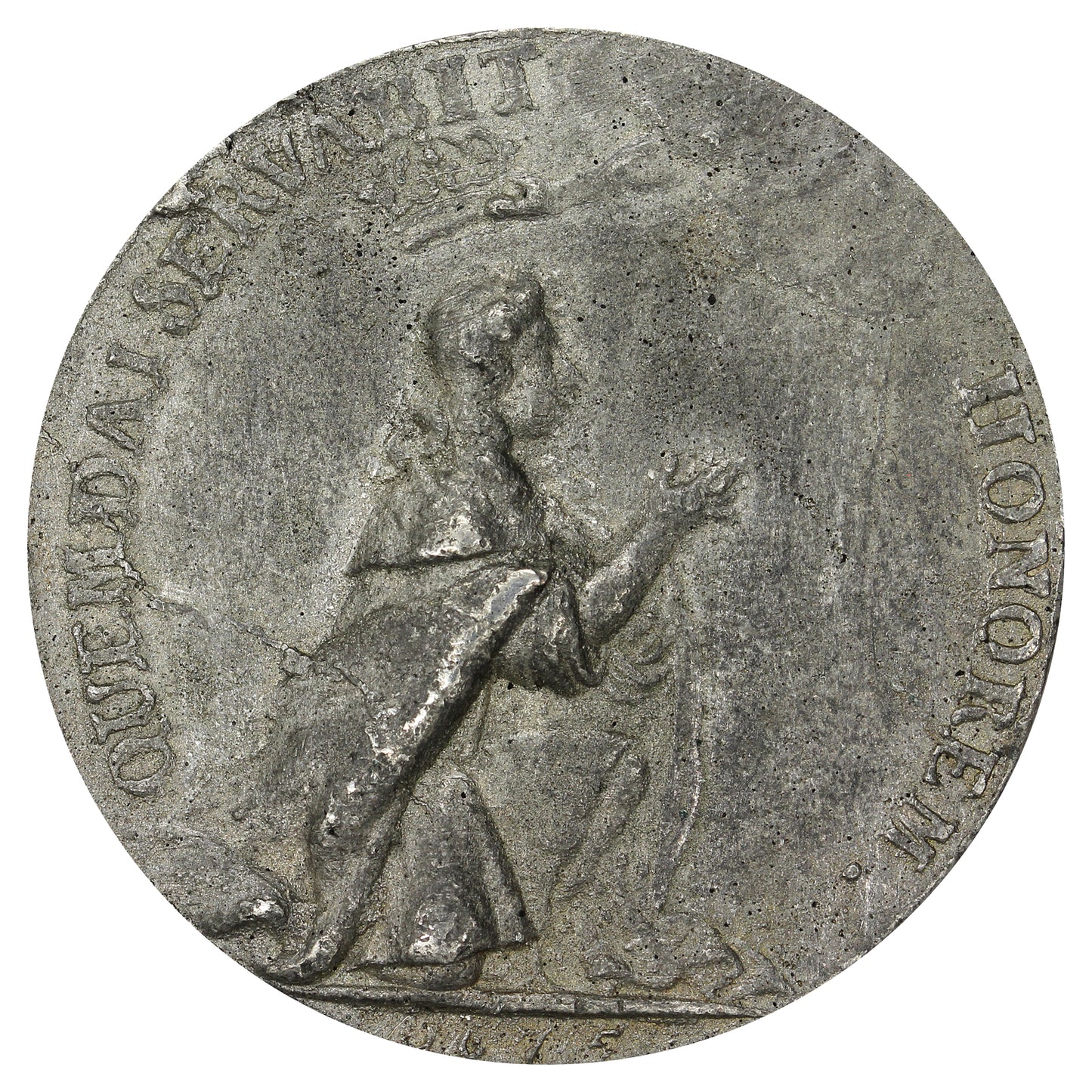 Sweden 1675 Karl XI Coronation at Uppsala Commemorative Medal VF-EF (VF30)