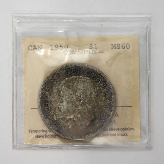 1950 SWL Canada Dollar ICCS Certified MS60 (Toned)