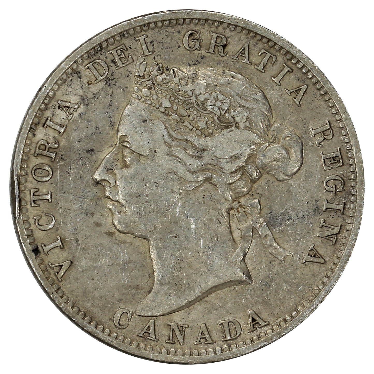 1900 Canada 25-cents VF-EF (VF30) (Impaired)
