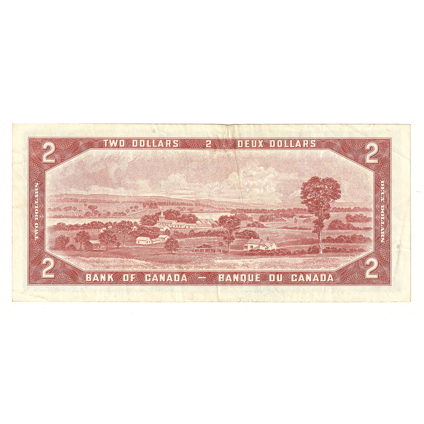 BC-38c 1954 Canada $2 Bouey-Rasminsky, Neat Number KG1111411, VF