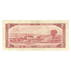 BC-38d 1954 Canada $2 Lawson-Bouey, Neat Number VG2222322, Circulated