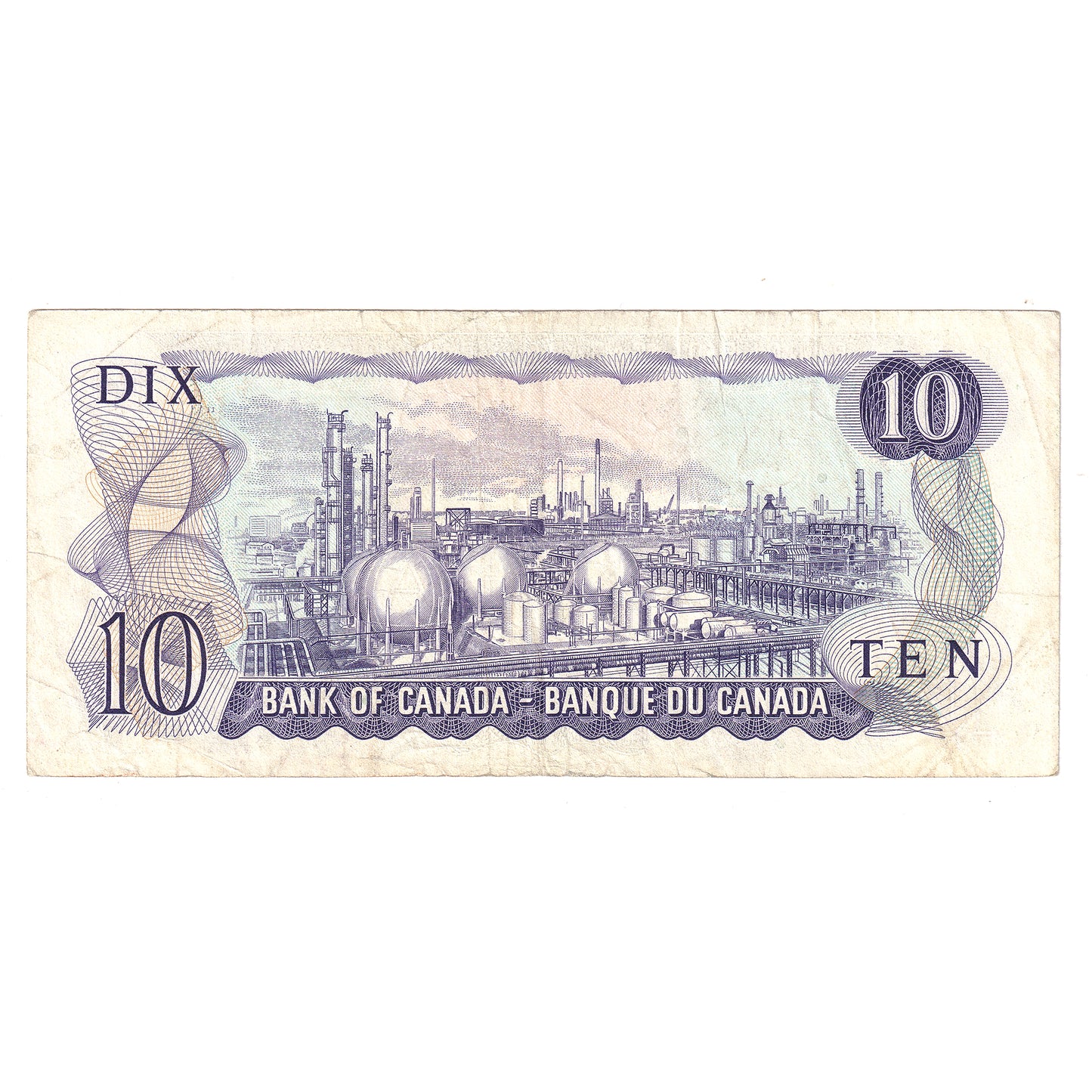 BC-49cA 1971 Canada $10 Lawson-Bouey, *TG, F-VF (writing)