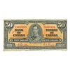 BC-26b 1937 Canada $50 Gordon-Towers, B/H, Circulated (writing)