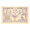 New Caledonia 1942 1 Franc Note, Pick #52, UNC