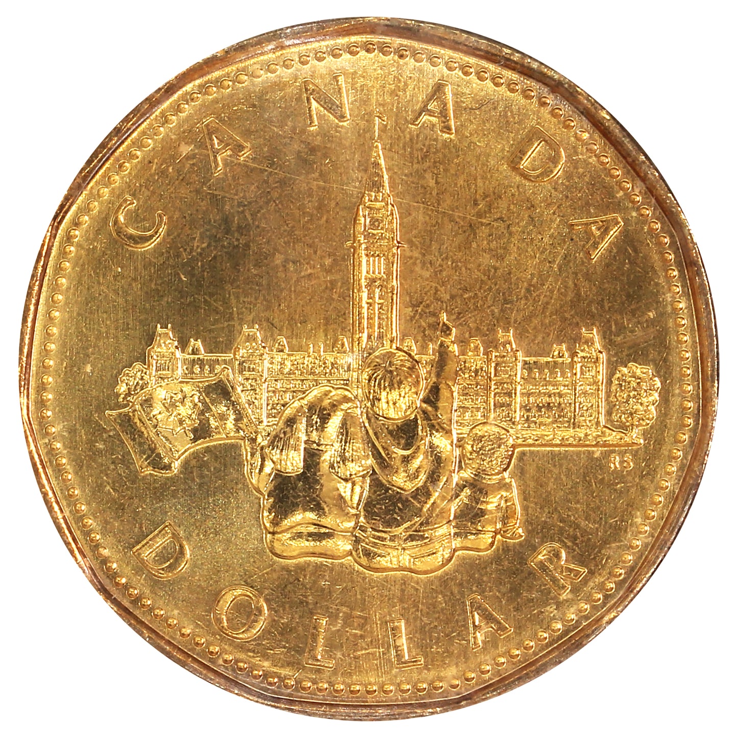 1992 Canada 125 Ans Loon in Information Folder (French)