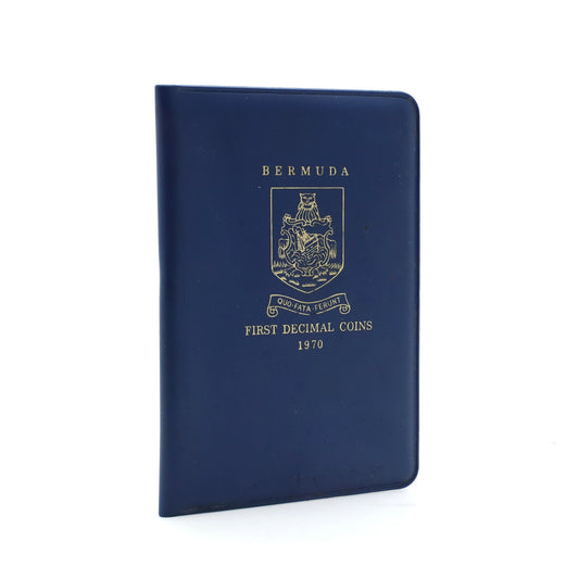 1970 First Decimal Coins of Bermuda in Blue Folder (Issues)