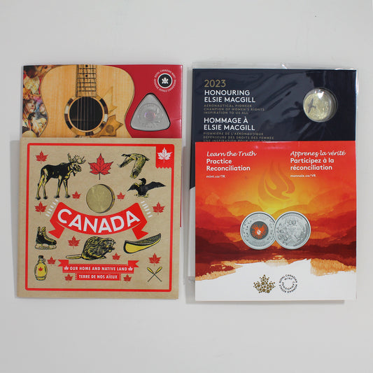 Lot of 4x 2009-2023 Canada Keepsake Gift Sets (Issues), 4pcs