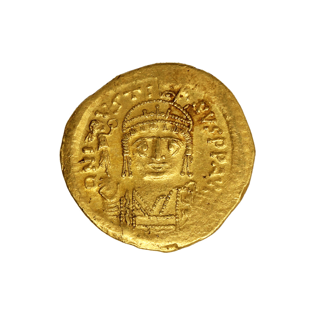Late Roman Empire 567-578AD Justin II Gold Solidus Extra Fine (EF40)