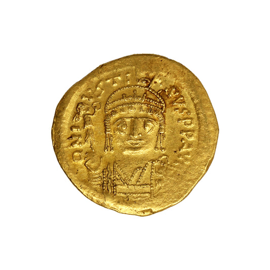 Late Roman Empire 567-578AD Justin II Gold Solidus Extra Fine (EF40)