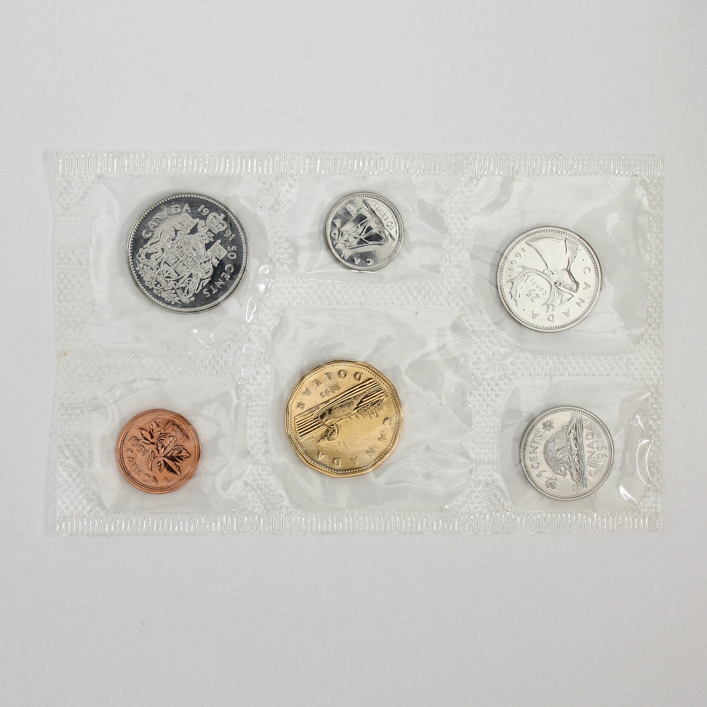1991 Proof-Like Set Issued by the RCM (pliofilm only)