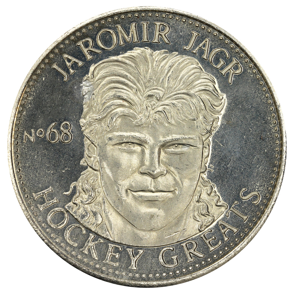 1996 NHLPA Hockey Greats No. 68 Jaromir Jagr Token