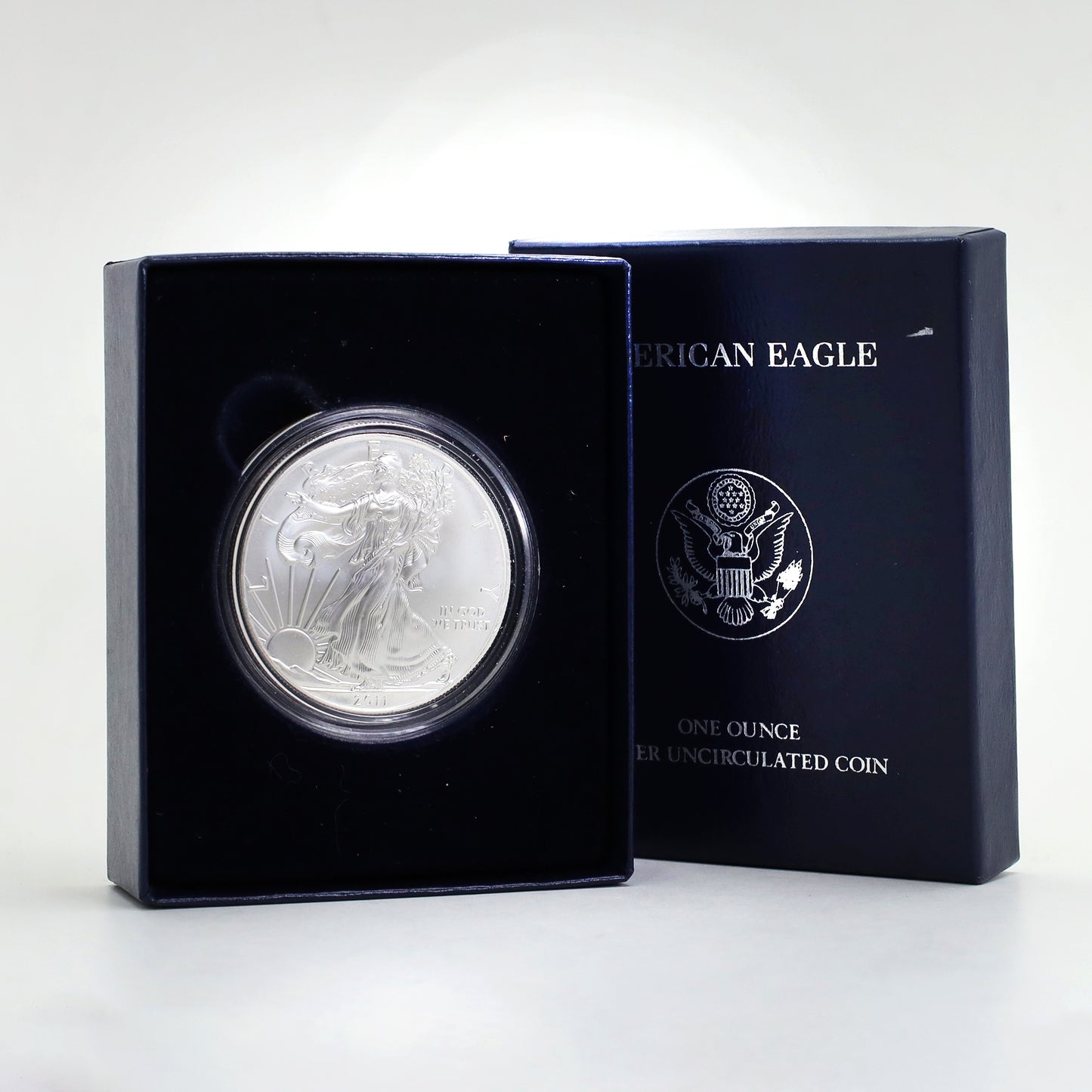 2011 W USA $1 American Eagle 1oz. .999 Silver (No Tax) Lightly Toned