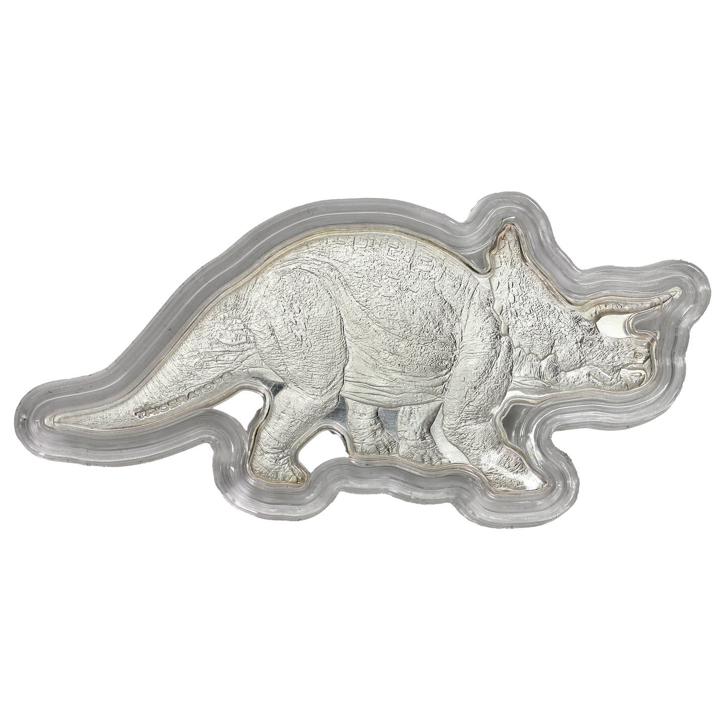 2022 $5 PAMP Swiss Dinosaurs of North America Triceratops 2oz. Fine Silver Coin (No Tax) Toned