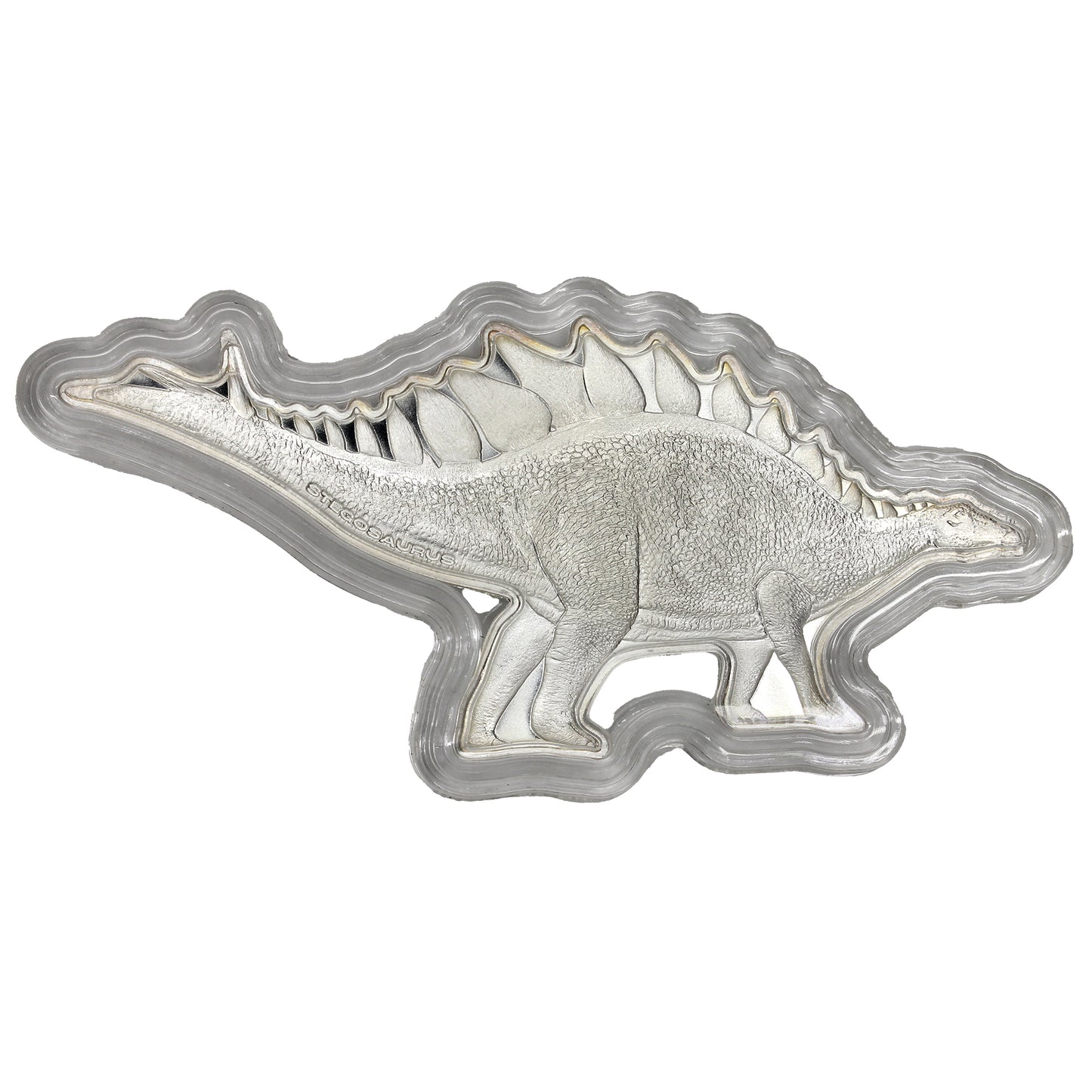 2022 $5 PAMP Swiss Dinosaurs of North America Stegosaurus 2oz. Fine Silver Coin (No Tax) Toned