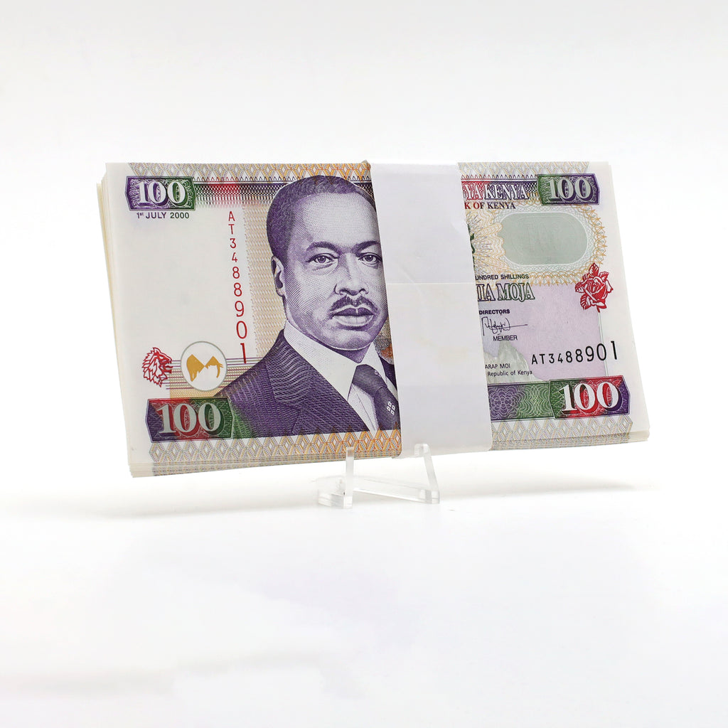 Bundle of 67 Sequential Kenya 1996-2002 100 Shilling Banknotes, 67pcs