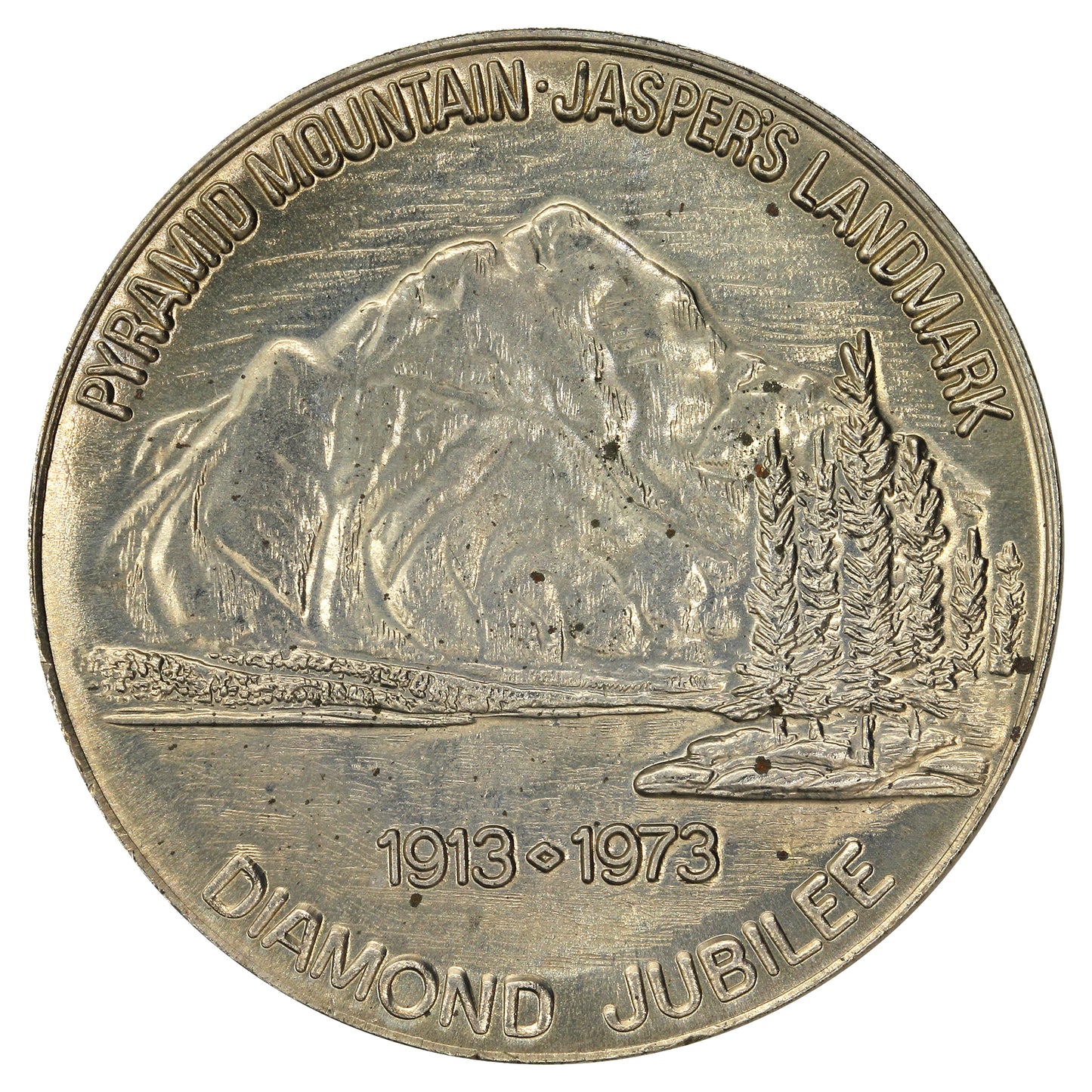 1973 Jasper, Alberta Pyramid Mountain Souvenir $1 Trade Token