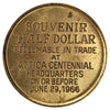 1966 Attica, Indiana Centennial Souvenir Half Dollar Token