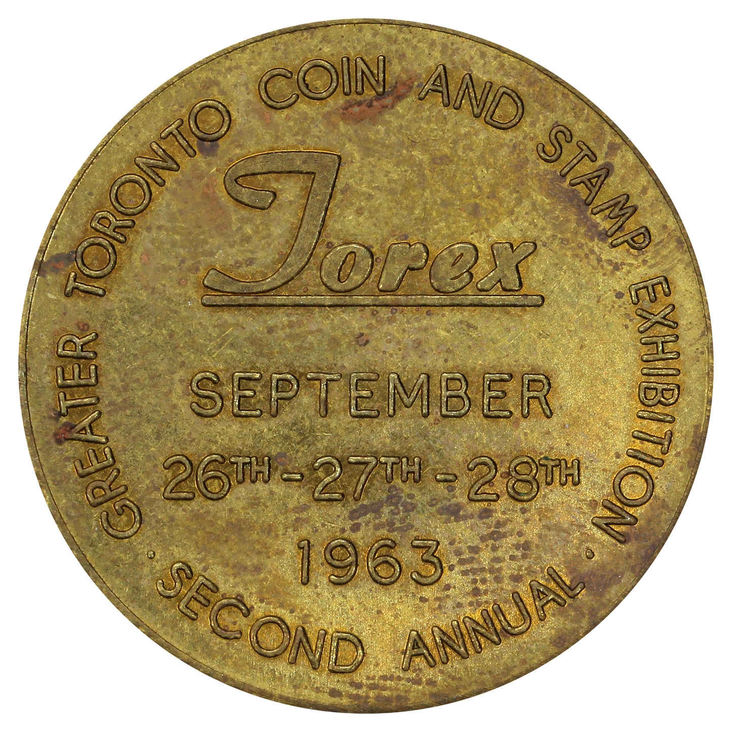1963 Coin World Newspaper 2nd Annual TOREX Coin Show Token