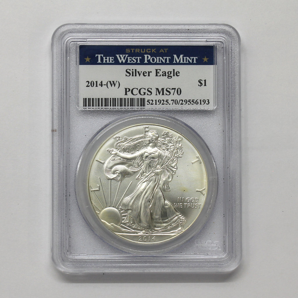2014 W USA $1 American Eagle 1oz. .999 Silver PCGS Certified MS70 (No Tax)