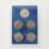 1965-1981 United Kingdom Crowns 5-Coin Collector Set in Presentation Case (Impaired)