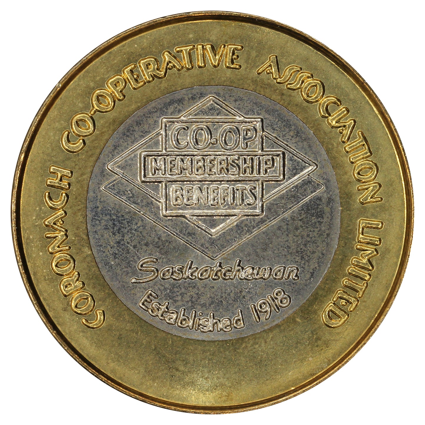 2001 Coronach, SK, 75th Homecoming Celebration Bi-Metallic Medallion
