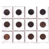 Group Lot of 12x 1859-1908 Canada 1-cent, All Fine, 12pcs (Impaired)