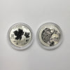 Pair of 2016 Canada $10 Fine Silver Coins, 2pcs (No Tax) Coins Only (Scratched Capsules)