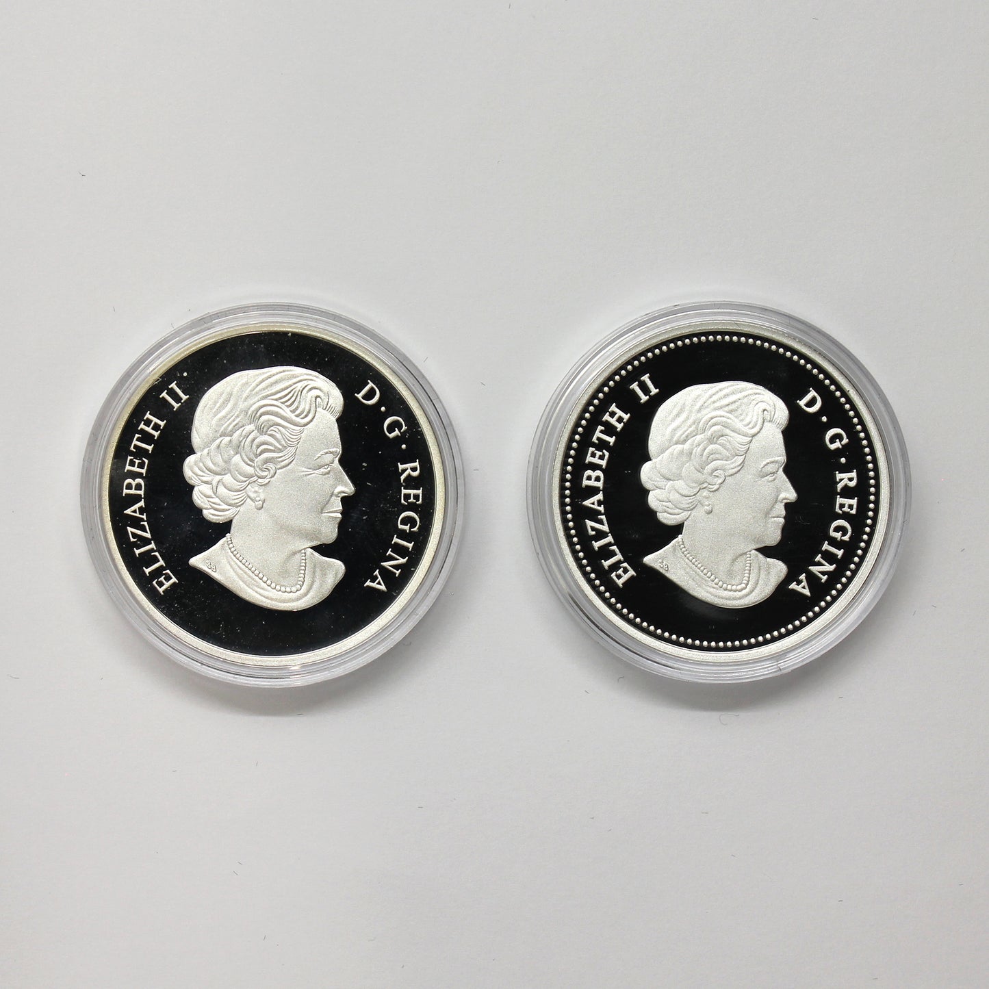 Pair of 2015-2016 Canada $20 Colourized Fine Silver, 2pcs (No Tax) Coins Only (Issues)