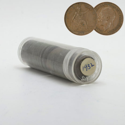 Lot of 50x Great Britain 1932 Farthings, 50pcs