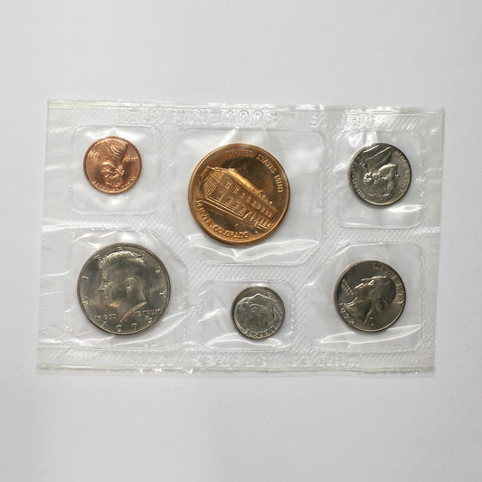 1973 USA Denver Mint 5-coin and Token Souvenir Set in Original Envelope