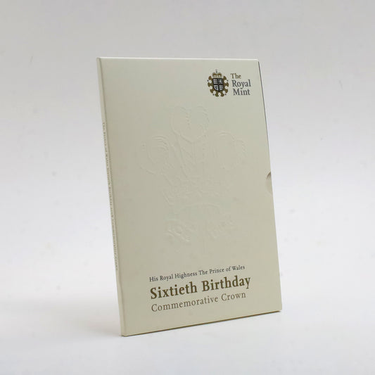 2008 HRH Prince of Wales 60th Birthday Commemorative Crown in Presentation Folder