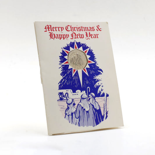 Tonga 1983 1 Pa'anga Christmas Coin in Holiday Greeting Card (Issues)