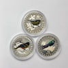 Lot of 3x 2015 Canada $10 Colourful Songbirds, 3pcs (No Tax) Coins Only (Scr Caps)