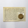 1964 Lassen County, CA, Centennial 50-cent Souvenir Trade Token with Information Card