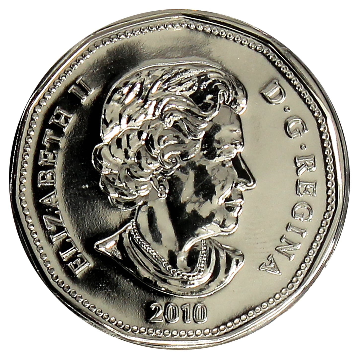 2010 Canada Sterling Silver Lucky Loonie Inukshuk with Lanyard
