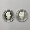Pair of 2017 $10 Celebrating Canada's 150th Silver, 2pcs (No Tax) Coins Only (Scr. Caps)