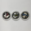 Lot of 3x 2015 Canada $10 Colourful Songbirds, 3pcs (No Tax) Coins Only (Scr Caps)