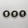 Lot of 3x 2007-2010 Canada $4 Dinosaurs Silver, 4pcs (No Tax) Coins Only (Scr. Caps)