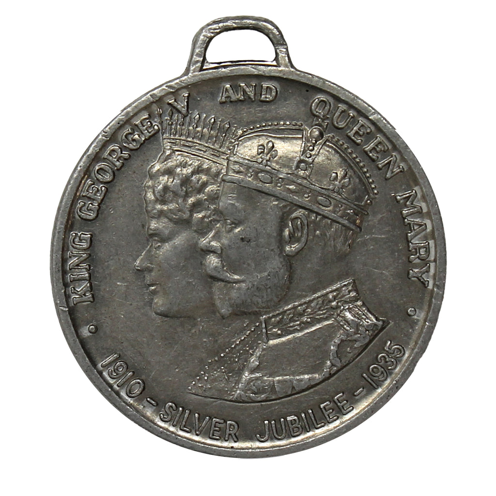 1935 King George V & Queen Mary Silver Jubilee Medal, Blank Back