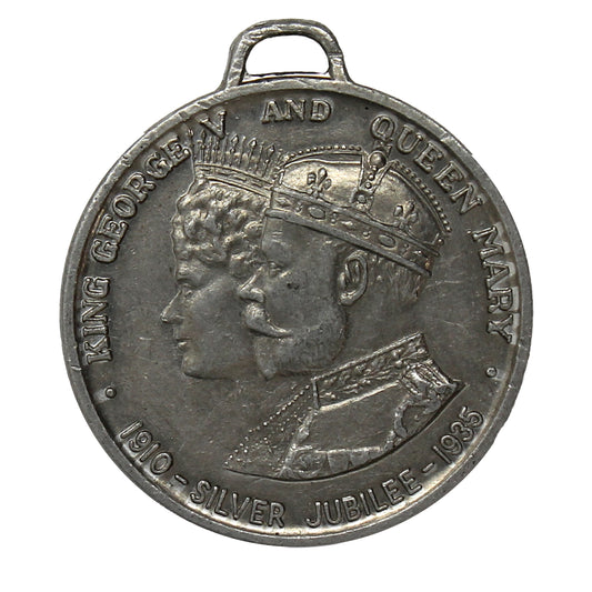 1935 King George V & Queen Mary Silver Jubilee Medal, Blank Back