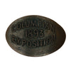 1893 Columbian Expo Souvenir on Pressed 1889 Indian Penny