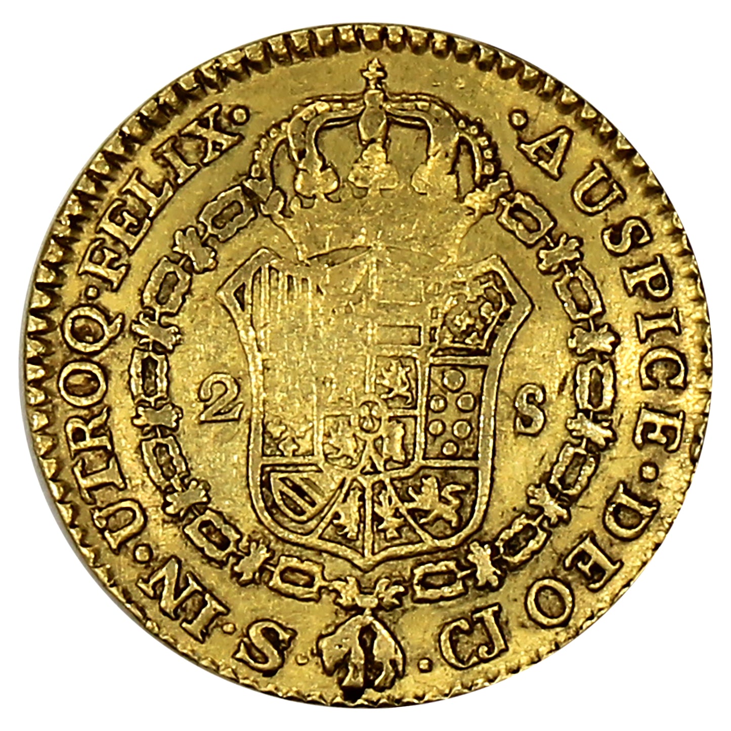 Spain 1815 Ferdinand VII 2 Escudos Gold Coin
