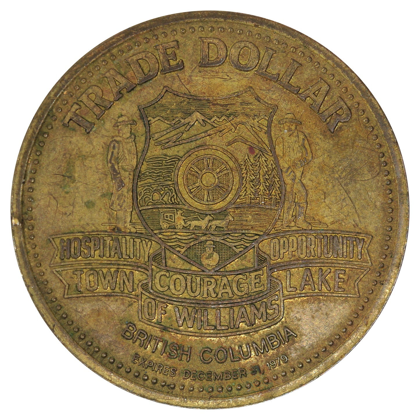 1979 Williams Lake Golden Jubilee Trade Dollar Token