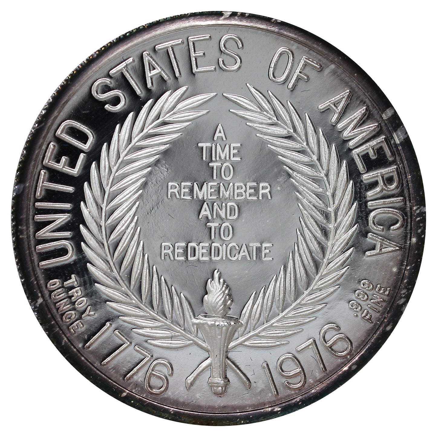 1976 JFK & RFK 1oz. .999 Proof Silver Round in Case (No Tax) (Toned)